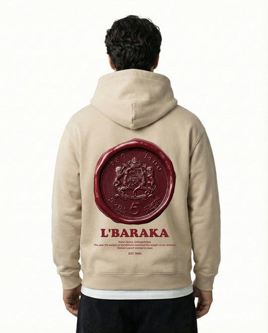 Hoodie beige L'Baraka 1980 - 5 Dirhams Art
