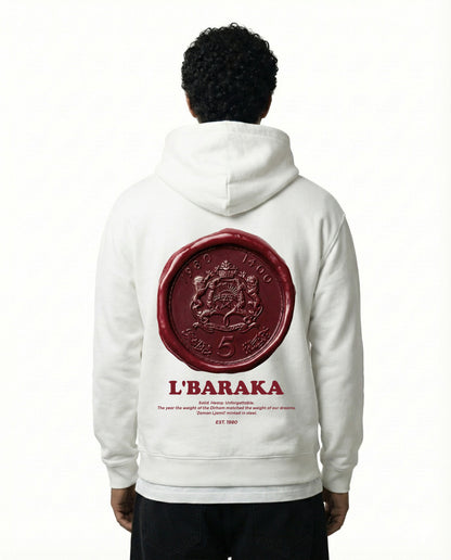 Hoodie Blanc L'Baraka 1980 - 5 Dirhams Art