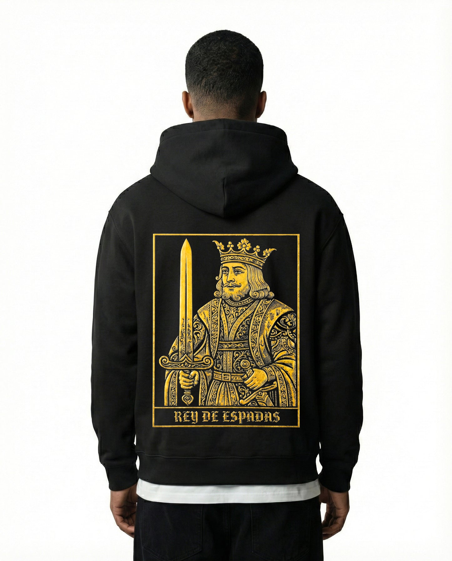 Hoodie Black "Rey de Espadas" – Ronda Legend