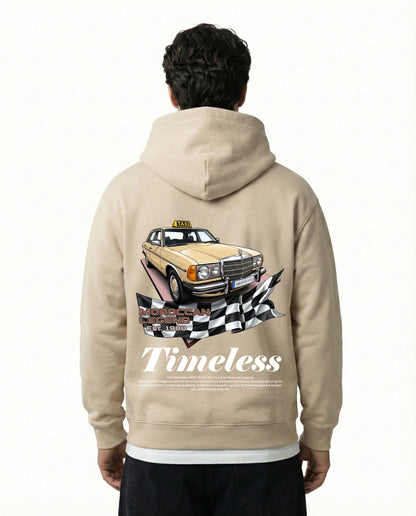 Hoodie beige Grand Taxi Maroc - Art Mercedes 240D Vintage
