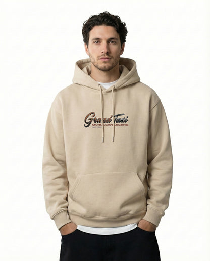 Hoodie beige Grand Taxi Maroc - Art Mercedes 240D Vintage